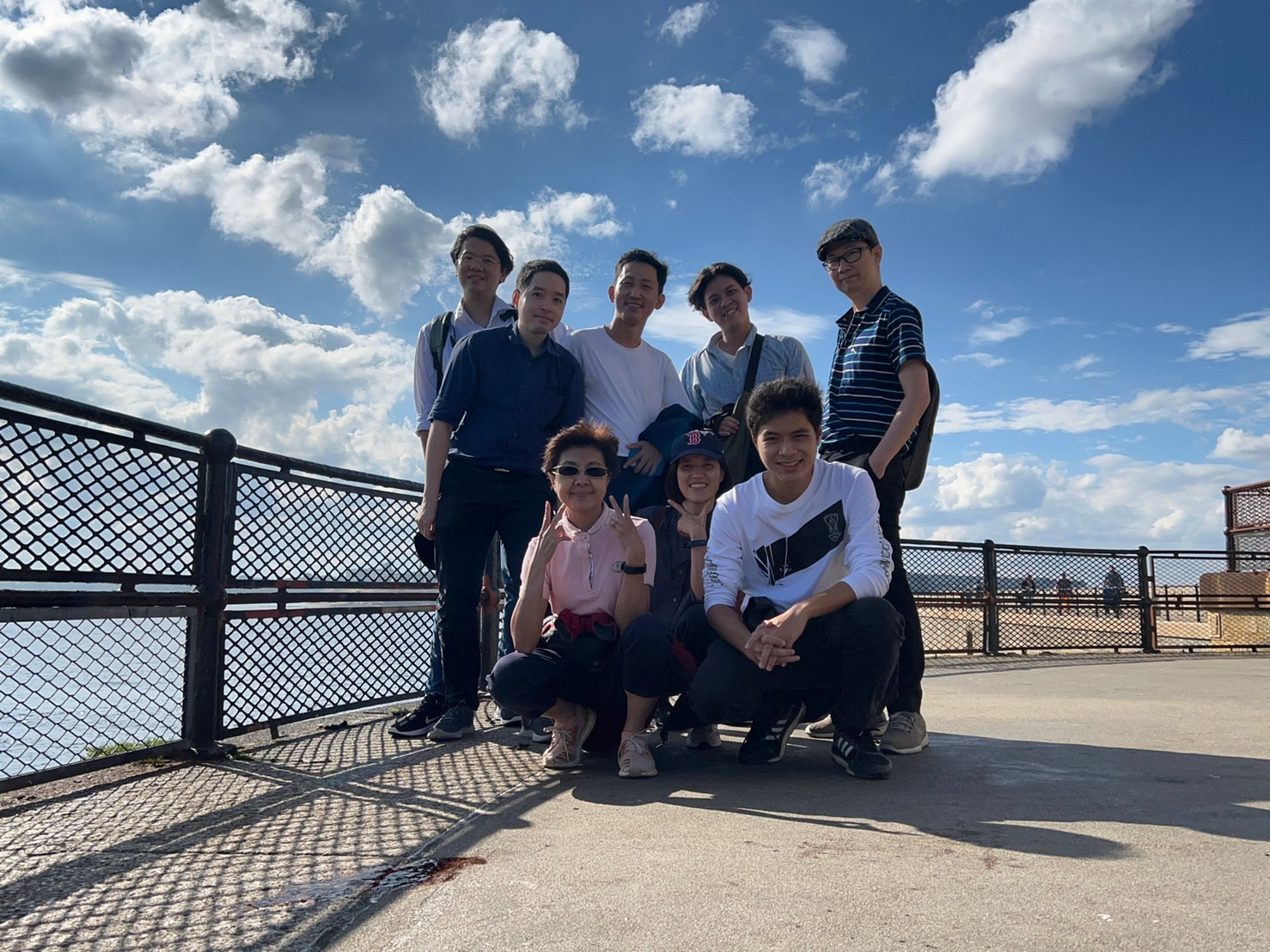 Group photo in Tynemouth, Newcastle upon Tyne